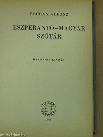 Eszperantó-magyar szótár (dedikált példány)