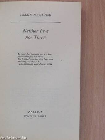 Neither Five nor Three