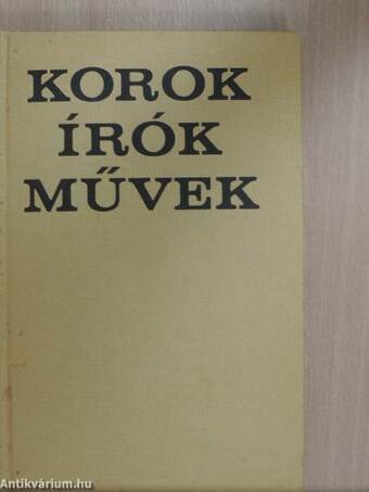 Korok, írók, művek