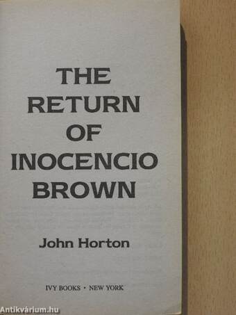 The Return of Inocencio Brown