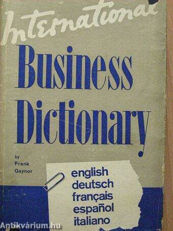 International Business Dictionary in five languages