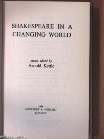 Shakespeare in a changing world