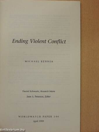 Ending Violent Conflict