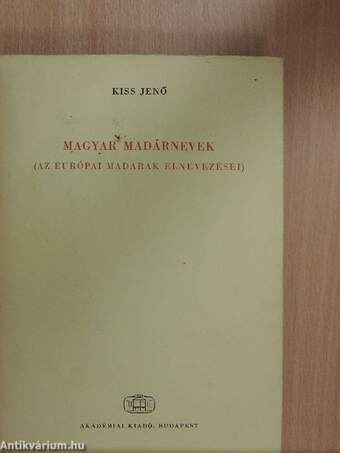 Magyar madárnevek