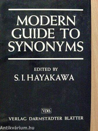 Modern Guide to Synonyms