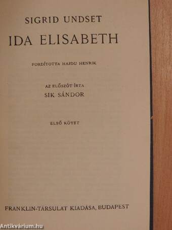 Ida Elisabeth I-II.