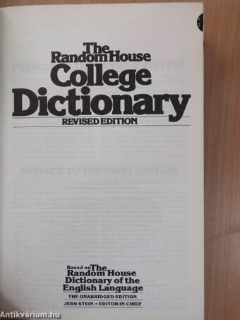 The Random House College Dictionary