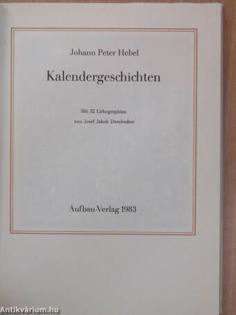 Kalendergeschichten