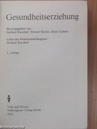 Gesundheitserziehung