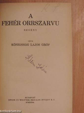 A fehér orrszarvu