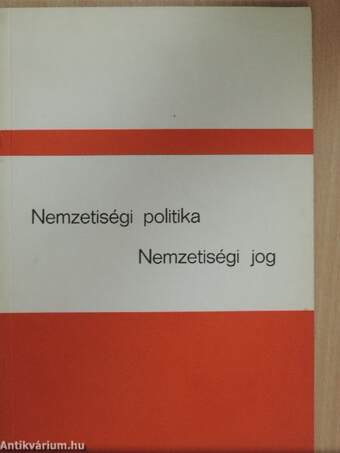 Nemzetiségi politika/Nemzetiségi jog