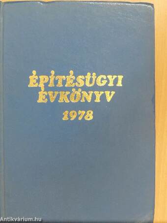 Építésügyi évkönyv 1978