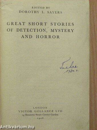 Great Short Stories of Detection, Mystery and Horror