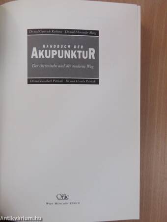 Handbuch der Akupunktur