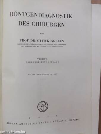 Röntgendiagnostik des Chirurgen