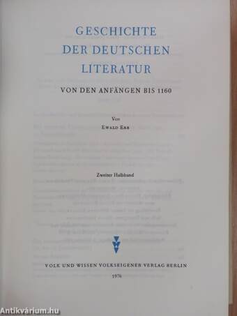 Geschichte der Deutschen Literatur