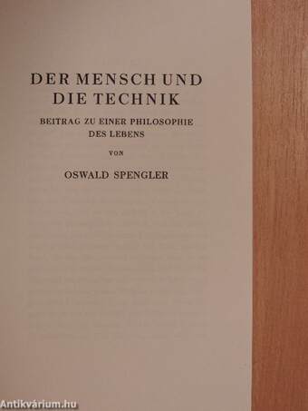 Der Mensch und die Technik