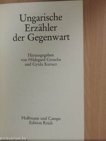 Ungarische Erzähler der Gegenwart