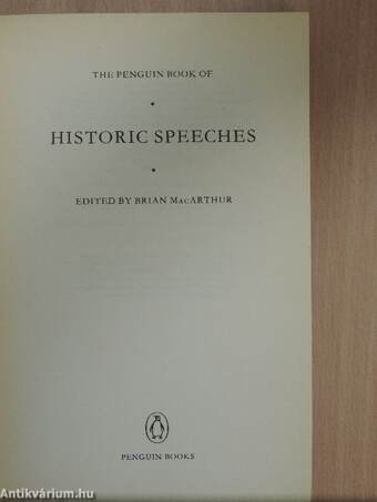 The Penguin Book of Historic Speeches