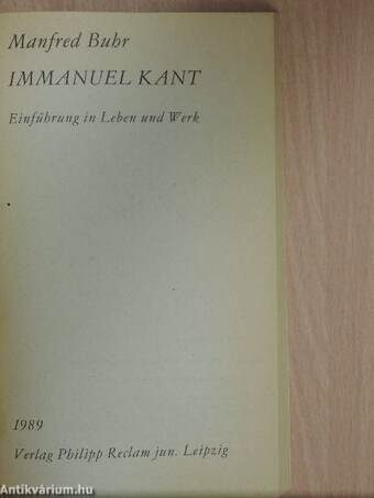 Immanuel Kant