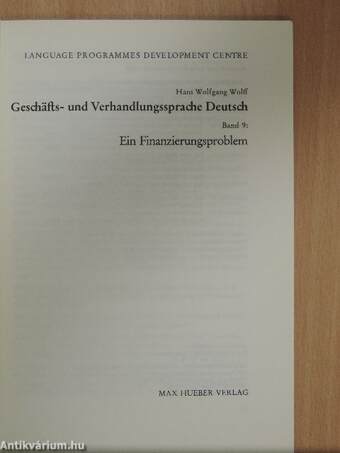 Geschäfts- und Verhandlungssprache Deutsch 9.