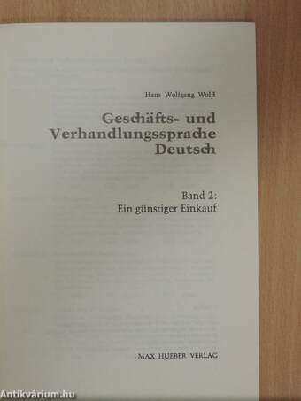 Geschäfts- und Verhandlungssprache Deutsch 2.