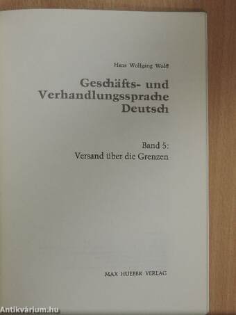 Geschäfts- und Verhandlungssprache Deutsch 5.