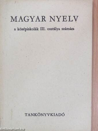 Magyar nyelv III.