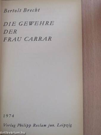 Die Gewehre der frau Carrar