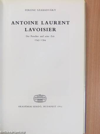 Antoine Laurent Lavoisier