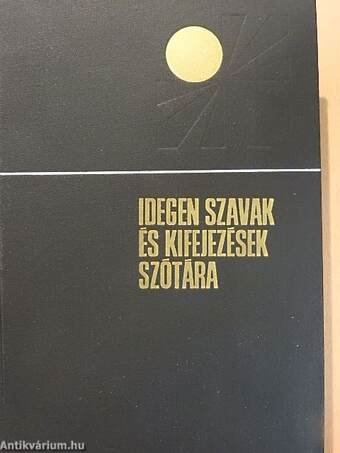 Idegen szavak és kifejezések szótára