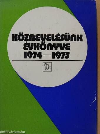 Köznevelésünk évkönyve 1974-1975.