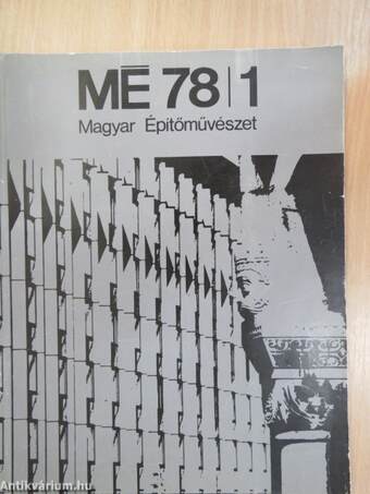 Magyar Építőművészet 1978/1-6.