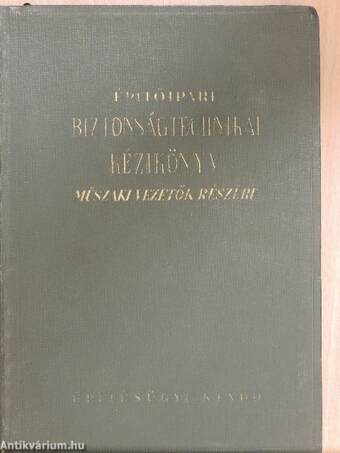 Építőipari biztonságtechnikai kézikönyv