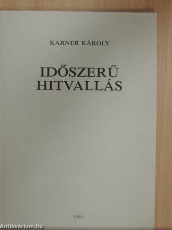 Időszerű hitvallás