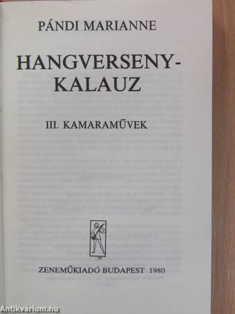 Hangversenykalauz III.