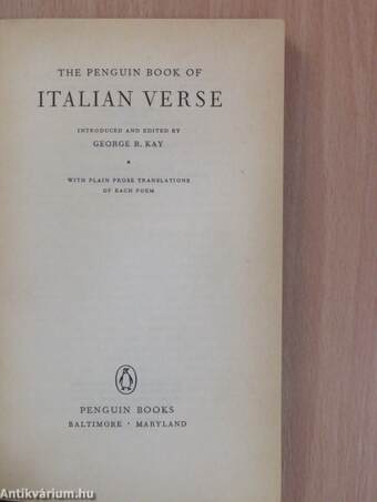 The Penguin Book of Italian Verse