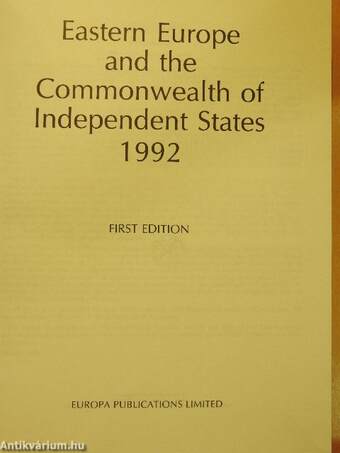 Eastern Europe and the Commonwealth of Independent States 1992