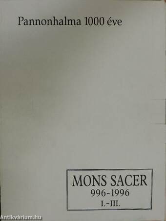 Mons Sacer 996-1996 I-III./Épületfelmérések