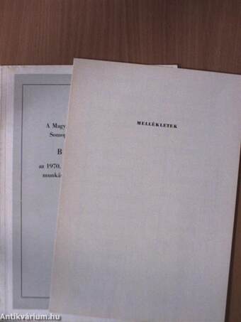 A Magyar Szocialista Munkáspárt Somogy megyei Bizottságának beszámolója az 1970. évi pártértekezlet óta végzett munkáról és a további feladatokról