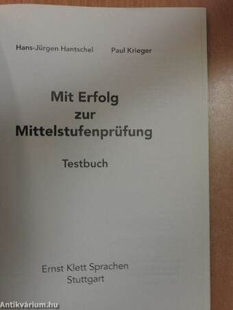 Mit Erfolg zur Mittelstufenprüfung - Testbuch