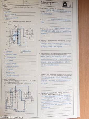 Gépjármű villamos berendezések tanári útmutató 3.