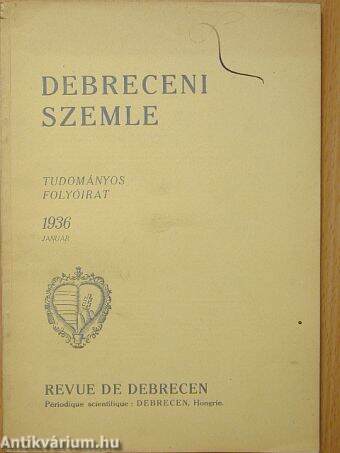 Debreceni Szemle 1936. január