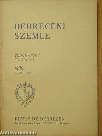 Debreceni Szemle 1936. március-május