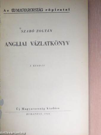 Angliai vázlatkönyv