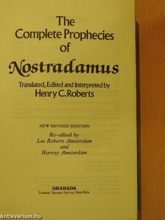 The Complete Prophecies of Nostradamus