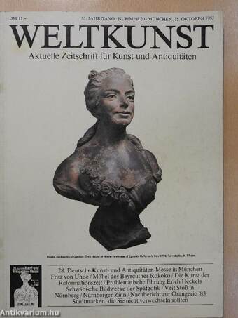 Weltkunst 20/1983.