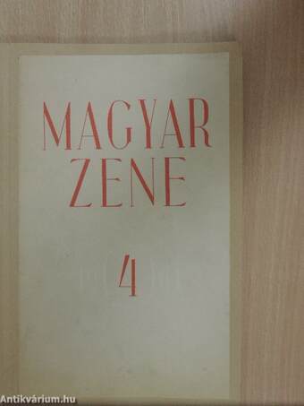 Magyar zene 1961/4.