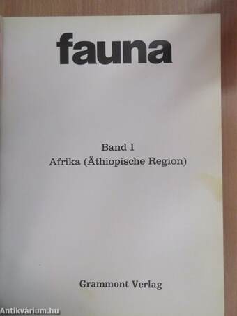 Fauna 1. - Afrika (Äthiopische Region)