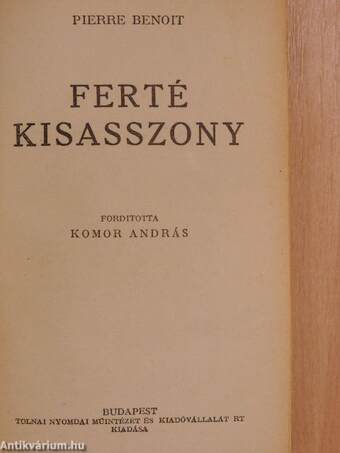 Ferté kisasszony